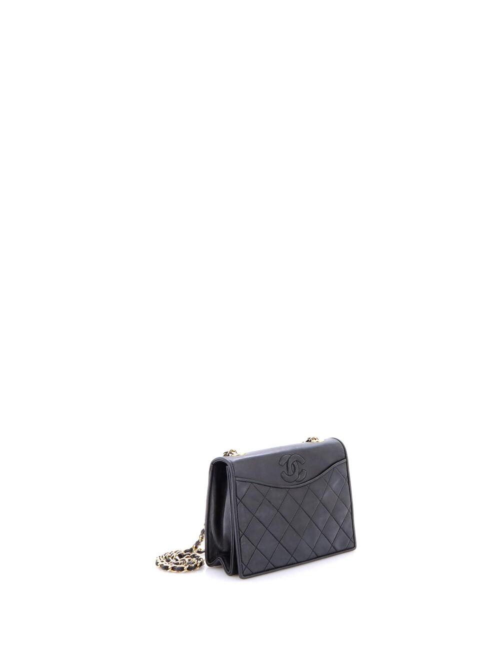 Chanel Vintage Cc Full Flap Bag Quilted #206015C21B - Picture 2 of 6